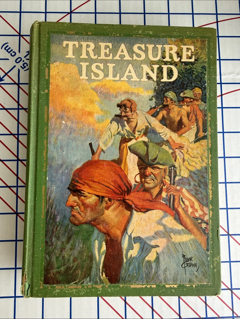 Antique 1924 Treasure Island Robert Louis Stevenson Frank Godwin Illustrated